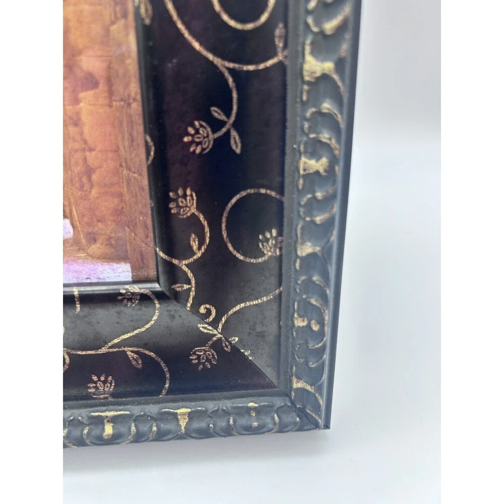 LAWRENCE FRAMES Carved Antique Bronze Photo Picture Frame 4 X 6 Photos used